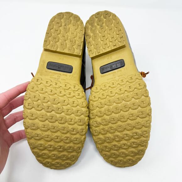 LL Bean Brown Rubber Duck Boots Women's Size 8 EUC Lace Up Made in USA - Picture 6 of 9